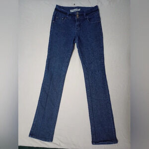 Adriana Jeans By Lamasini Sz 5 Women's Three Button Skinny Jeans preppy Casual